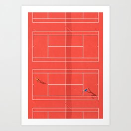 Tennis Tournament  Art Print