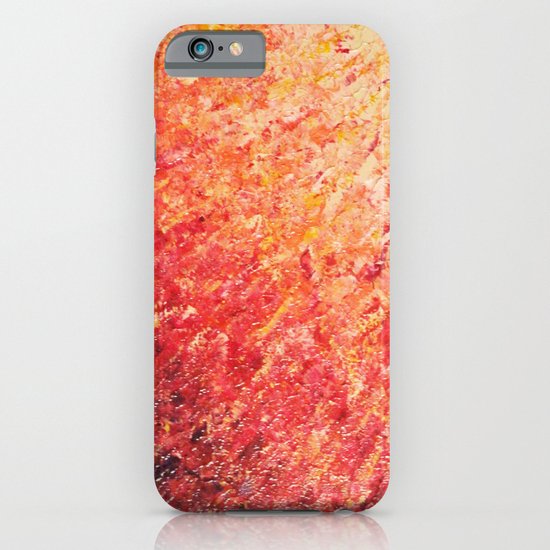 SAILOR'S SUNRISE - Beautiful Modern Abstract Crimson and Pink Nature Sky Sunset Ocean Reflection iPhone & iPod Case