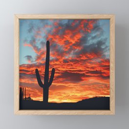 Southwestern Sunset -- Iconic Southwest Framed Mini Art Print