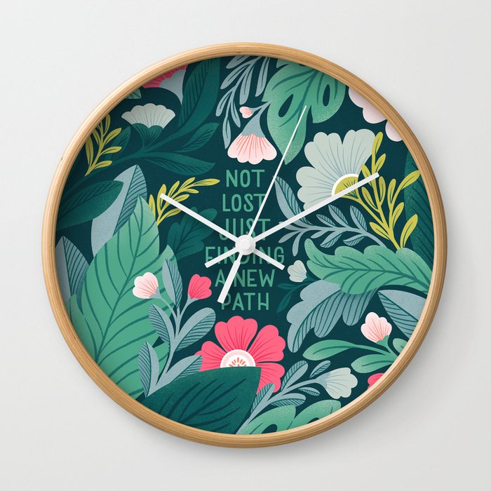 Not Lost by Gia Graham Wall Clock