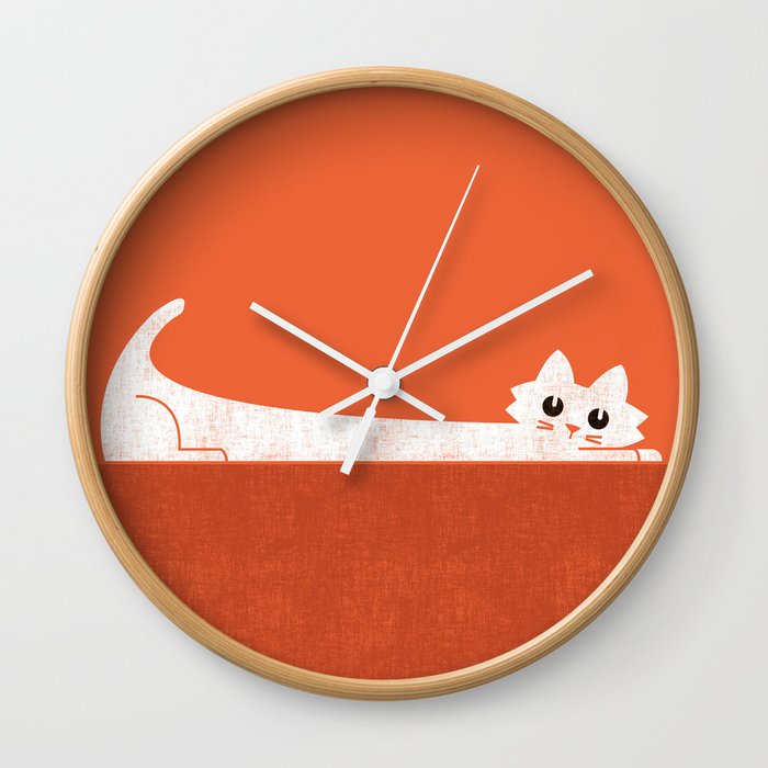 Mark's Superpower: cat Superstretch Wall Clock