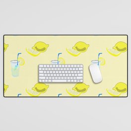 Lemonade Polkadots Desk Mat