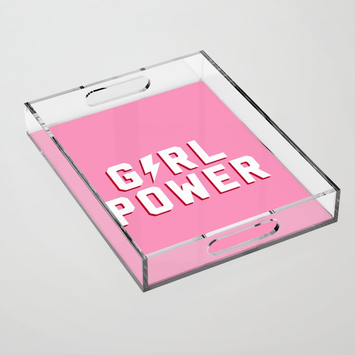 Girl Power Acrylic Tray