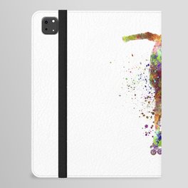 Young skater in watercolor iPad Folio Case