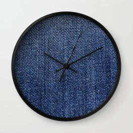 Blue Denim Wall Clock