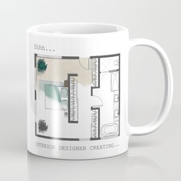 Interior Designer Creating Coffee Mug