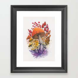 Mushroom Composition #1 Framed Art Print