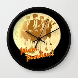 Night Prowlers! Wall Clock