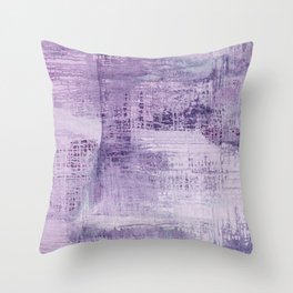 Dreamscape in purple:  an organic, modern, abstract art print design Throw Pillow