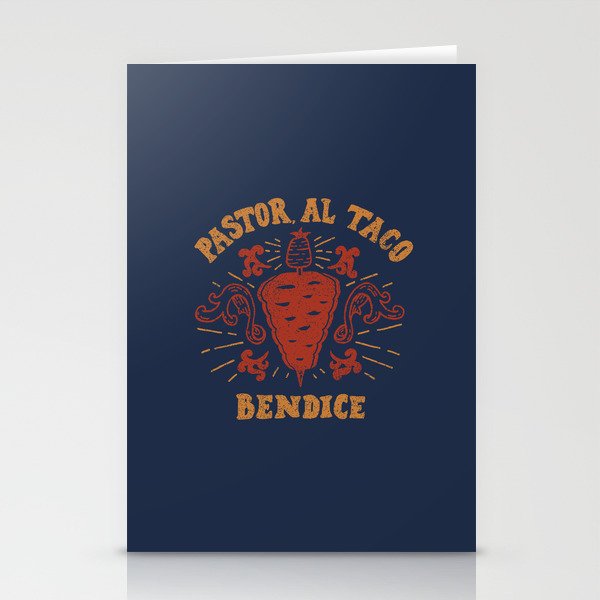 Pastor al taco bendice Stationery Cards