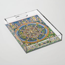 Buddhist Mandala Thangka Acrylic Tray