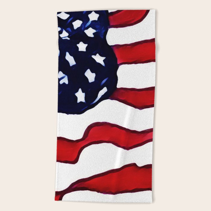 Oversized american best sale flag beach towel