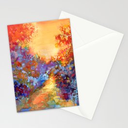 Late Afternoon Autumn Sun Stationery Card