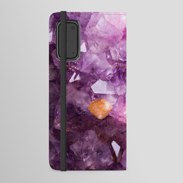 Purple Amethyst Crystal Android Wallet Case