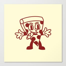 Pizza Character Canvas Print