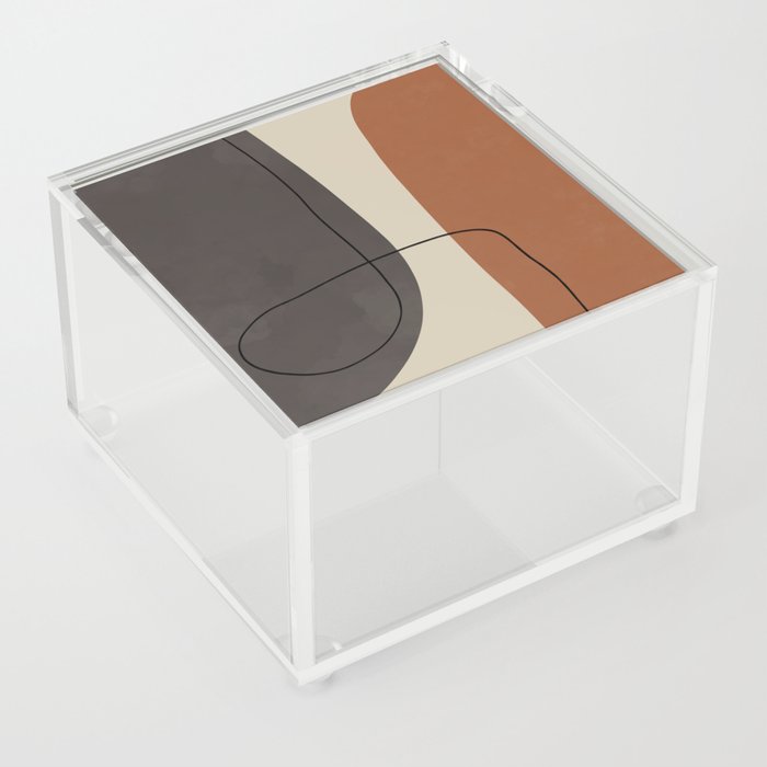 Modern Abstract Shapes #2 Acrylic Box