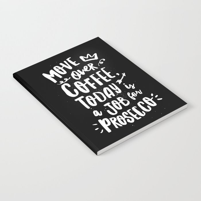 Move Over Coffee Today is a Job For Prosecco black and white kitchen wall poster home decor