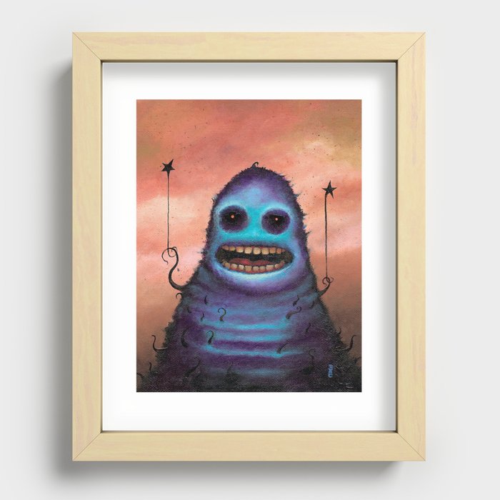 The Camera Man Said "Smile" Recessed Framed Print