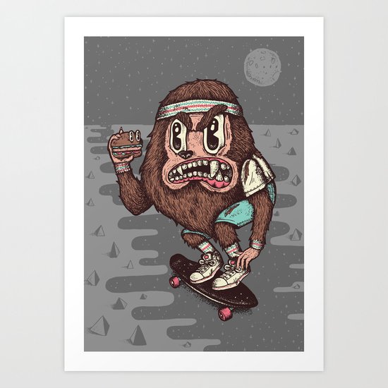 The Awesome Werewolf. Art Print
