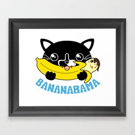 Bananacat Framed Art Print