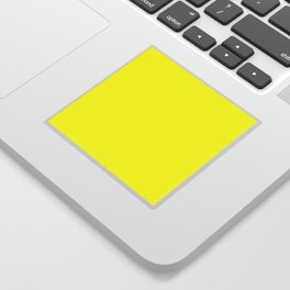 Monochrom yellow 255-255-0 Sticker