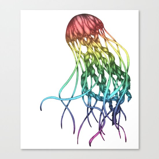 Rainbow Jelly Canvas Print
