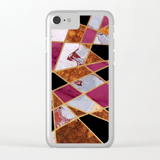 Abstract #448 Clear iPhone Case