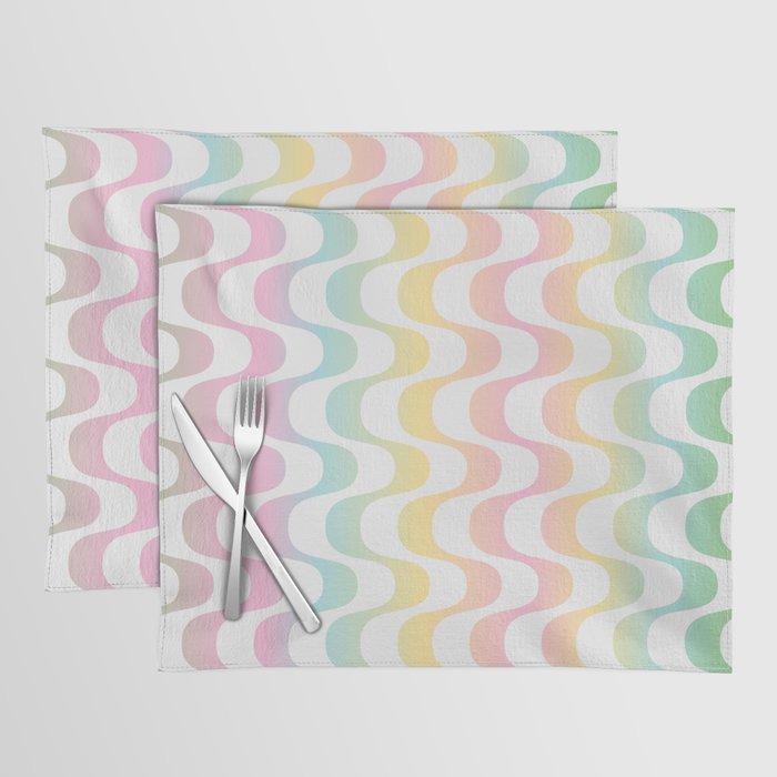 Gradient Copacabana Stripes Placemat