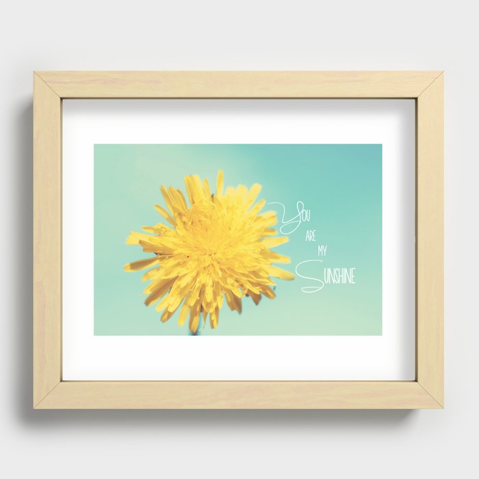You are my Sunshine Recessed Framed Print