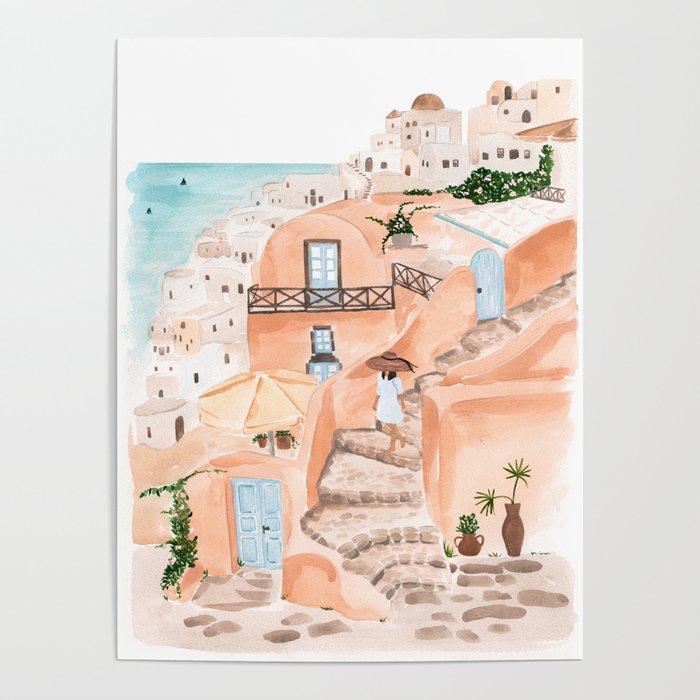 Santorini Poster