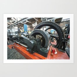 Big Steam Art Print | Steam, Color, Engine, Science, Power, Photo, Factory, Engineering, Digital, Museum 