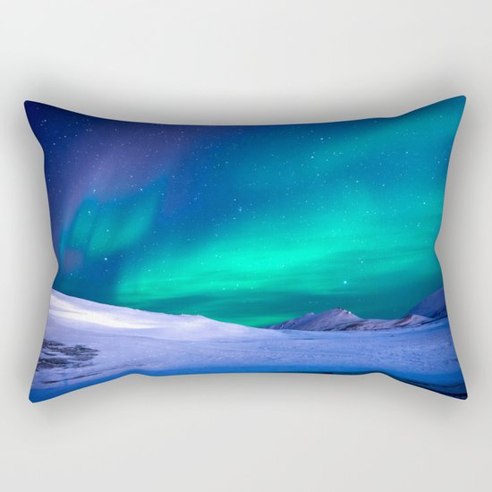 Northern Lights Rectangular Pillow