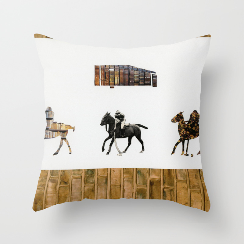 Marco Polo Throw Pillow by nicolemoss 