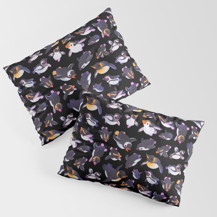 Penguin day - Name /dark Pillow Sham