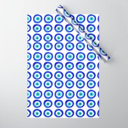 Evil Eye Amulet Talisman - on white Wrapping Paper