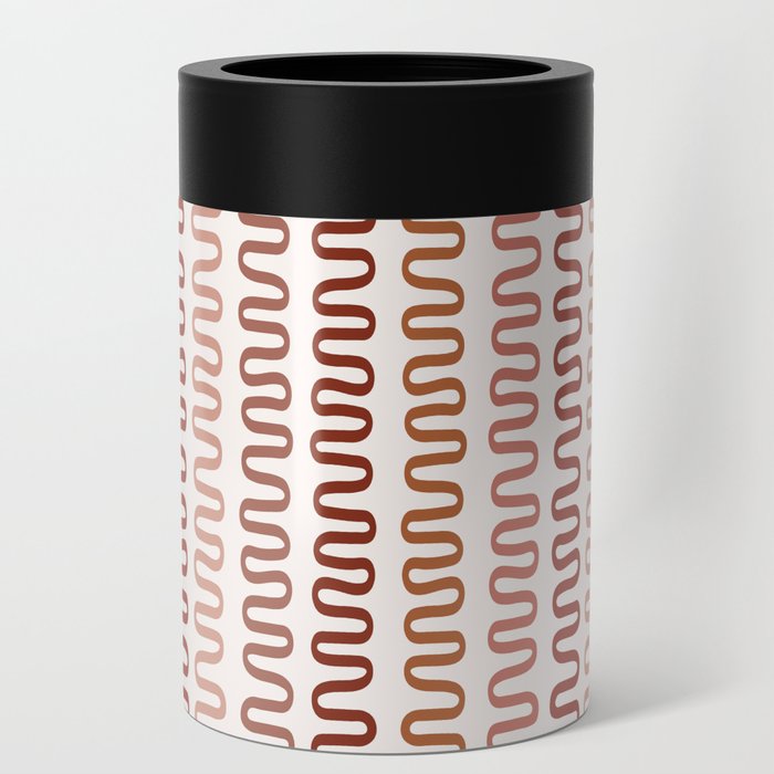 Abstract Shapes 228 in Desert Earth Brown Shades (Snake Pattern Abstraction) Can Cooler
