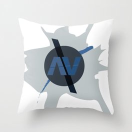 Analog Vernacular Splash Logo Throw Pillow