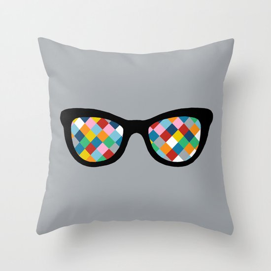Diamond Eyes Throw Pillow