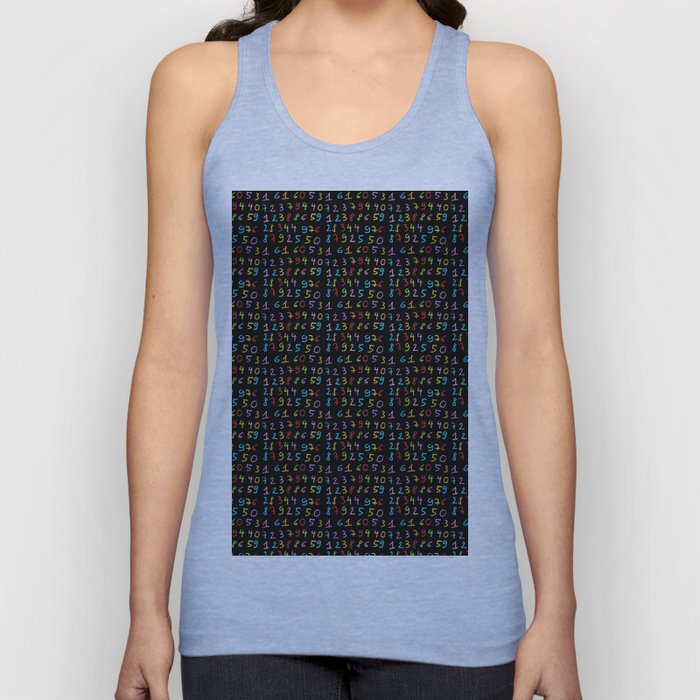 number 6- count,math,arithmetic,calculation,digit,numerical,child,school Tank Top