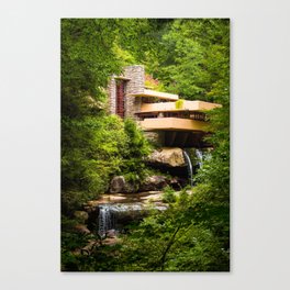 Fallingwater Summer - Horizontal Canvas Print