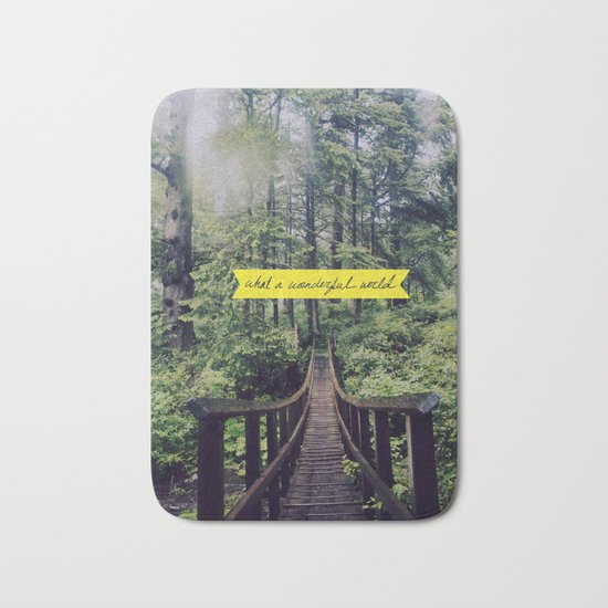 What a Wonderful World Bath Mat