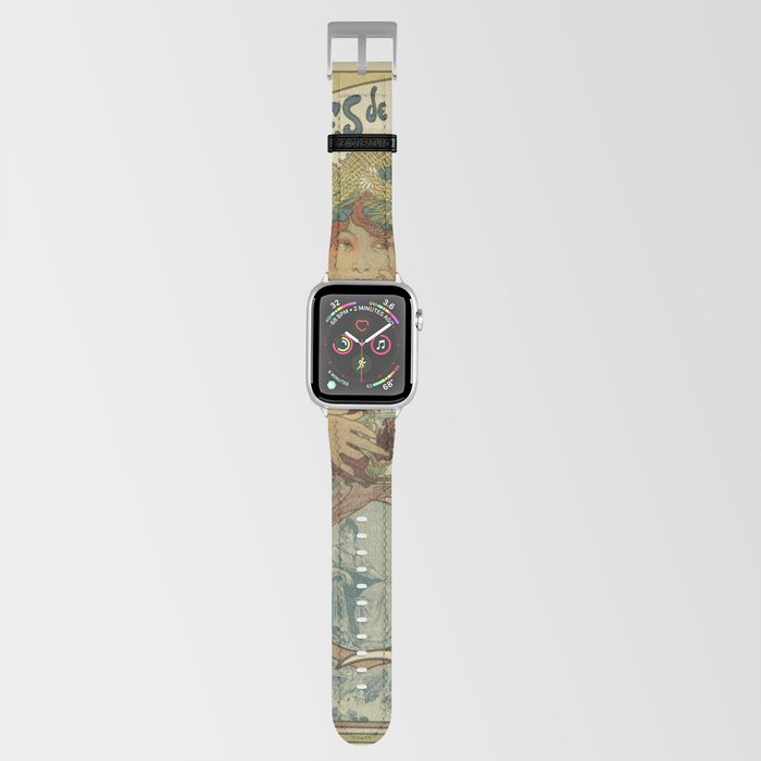 Alfons Mucha art nouveau beer ad Apple Watch Band