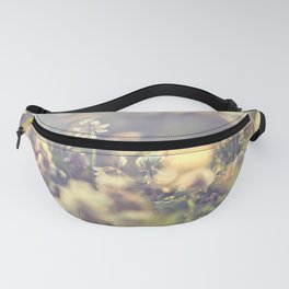 Retro flowers background Fanny Pack
