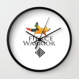 FIERCE WARRIOR Wall Clock