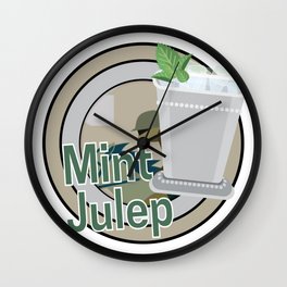 Derby Favorite Mint Julep Wall Clock