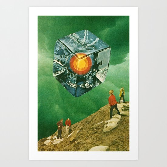 the visitor Art Print