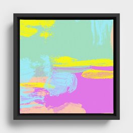Abstract island  Framed Canvas