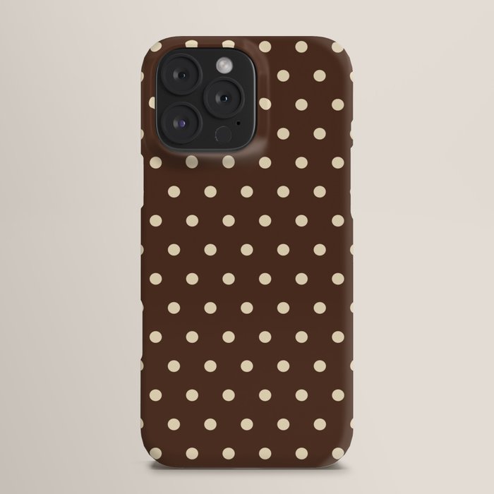 Vintage polka dots baroque brown & cream
