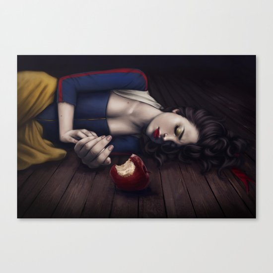 Poisoned apple Canvas Print