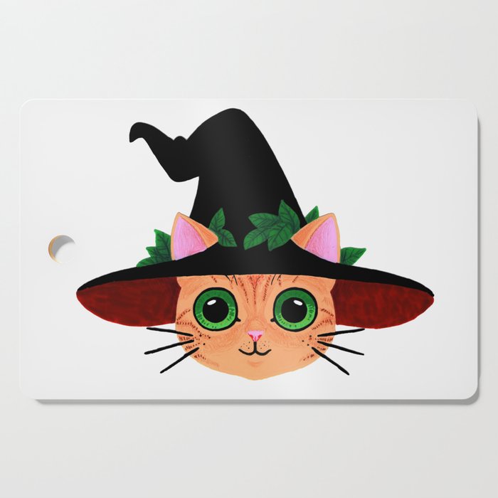 Witch Hat Cat Cutting Board By Naineuh Society6